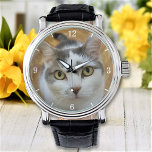 Montre Photo personnalisée de la famille des animaux de c<br><div class="desc">Téléchargez une photo et créez facilement votre montre personnalisée. Vous pouvez TRANSFÉRER ce DESIGN sur d'autres produits Zazzle et l'ajuster à la plupart des articles Zazzle. Vous pouvez également cliquer sur la PERSONNALISER PLUS LOIN pour ajouter une ligne de texte. Les conceptions Studio standard sont faites dans des graphiques vectoriels...</div>