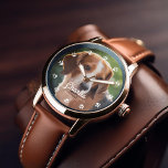 Montre Photo personnalisée des Empreintes de pattes de ch<br><div class="desc">Célébrez votre ami en colère avec ce chien Empreintes de pattes Custom Photo Watch! Avec ses accents empreintes de pattes adorables et son cadran photo personnalisable, cette montre allie fonctionnalité et charme chaleureux. Parfait pour les amoureux des animaux de compagnie, c’est une façon unique de garder votre chiot bien-aimé à...</div>