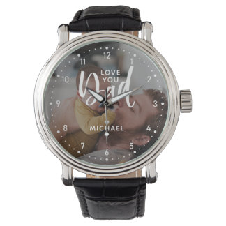 Montre Photo personnalisée "Love you Dad"