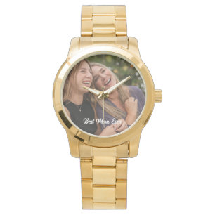 Montre Photo personnalisée Meilleure maman jamais Citer j