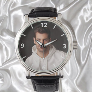 Montre Photo personnalisée père blancs