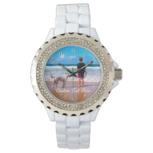 Montre Photo personnalisée Texte Regardez vos photos préf