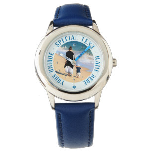Montre Photo personnalisée Texte Regardez vos photos préf