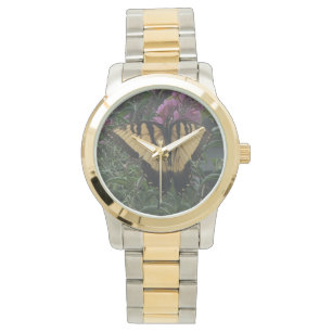 Montre Photo personnelle de Yellow et Black Butterfly