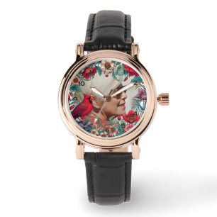 Montre Photographie de Keepsaké du cardinal rouge