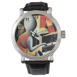 Montre Piano Player - Art aérographe