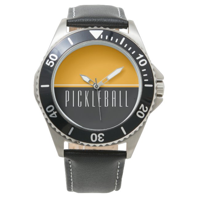 Montre PICKLEBALL Bold Golden Yor Black Color Block (devant)