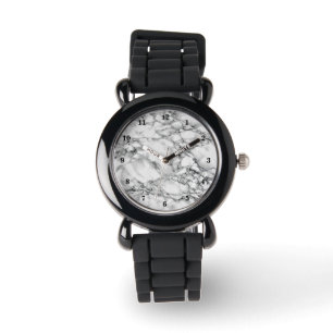 Montre Pierre Marbre blanc branchée