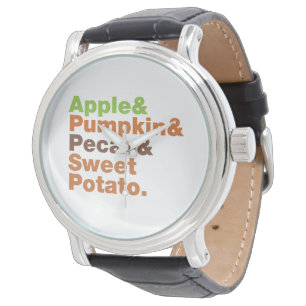 Montre Pies de vacances ~ Fête Noël Thanksgiving Noël