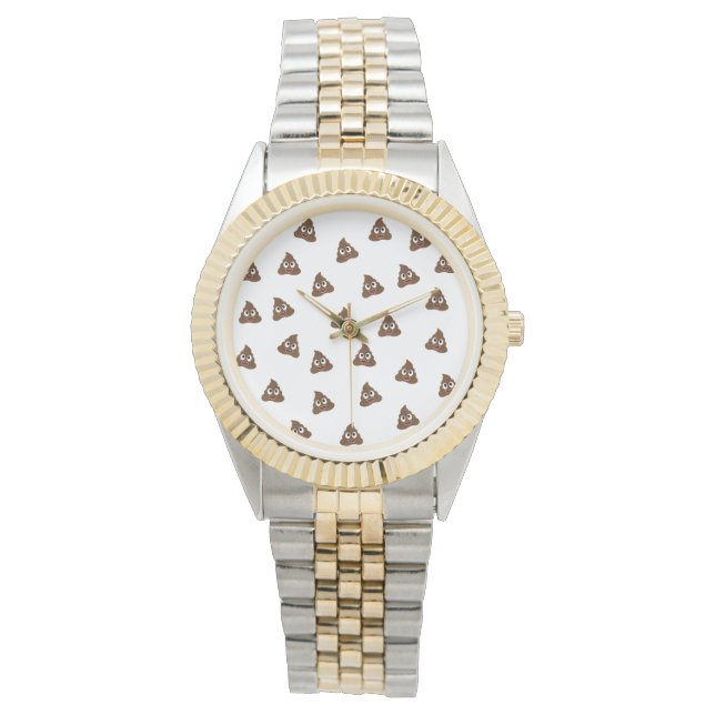 Montre Pile de Poo emoji souriants poops (devant)