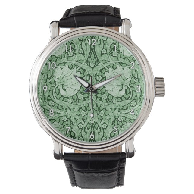 Montre Pimpernel Green, William Morris (devant)