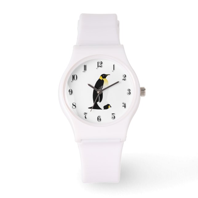 Montre Pingouin avec son bébé (Recto)