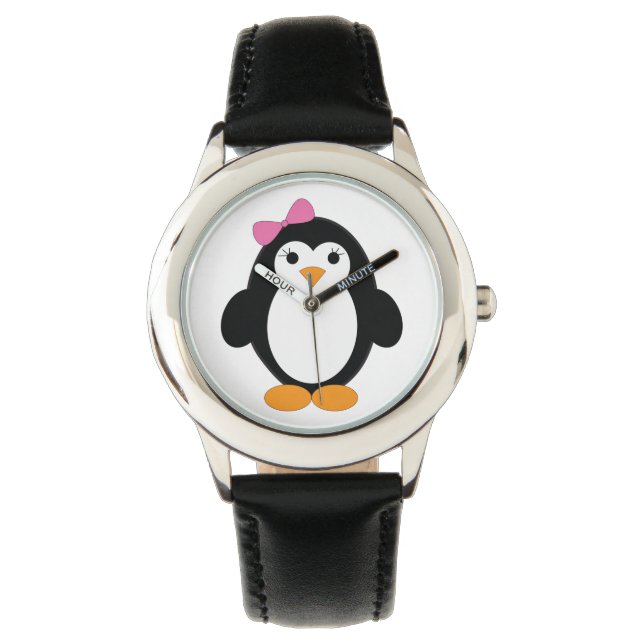 Montre Pingouin fille mignonne (devant)