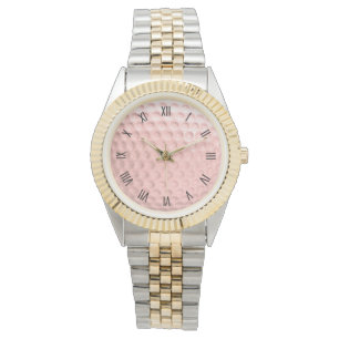 Montre Pink Golf Ball Sport Numéros romains