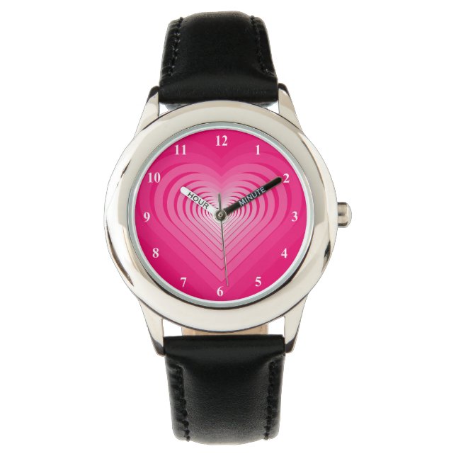 Montre Pink Hearts Watch (devant)
