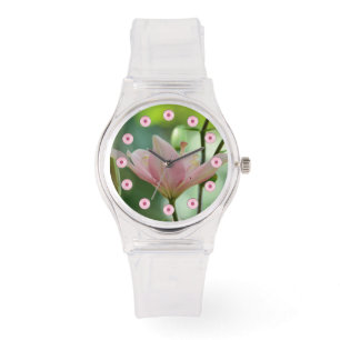 Montre Pink Lily-Bokeh par Shirley Taylor
