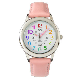 Montre Pink Sport Watch pour les filles étiquetées Main