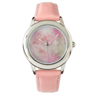 Montre Pink Swirls Abstrait Art Wrist Watch