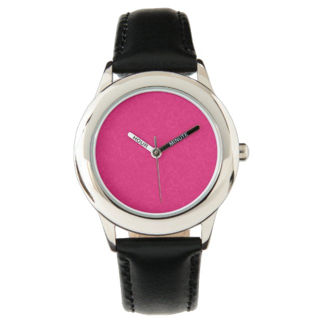 Montre Pink textured surface with subtle swirling pattern (devant)