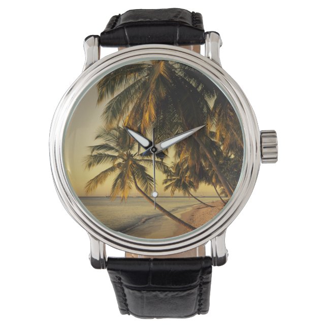Montre Plage au coucher du soleil, Trinité (devant)