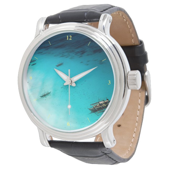 Montre Plage Blanche (Incliné)