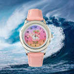 Montre plage flottante mignonne gnome flamingo floc<br><div class="desc">plage flottante mignonne gnome flamingo floc Regarder</div>