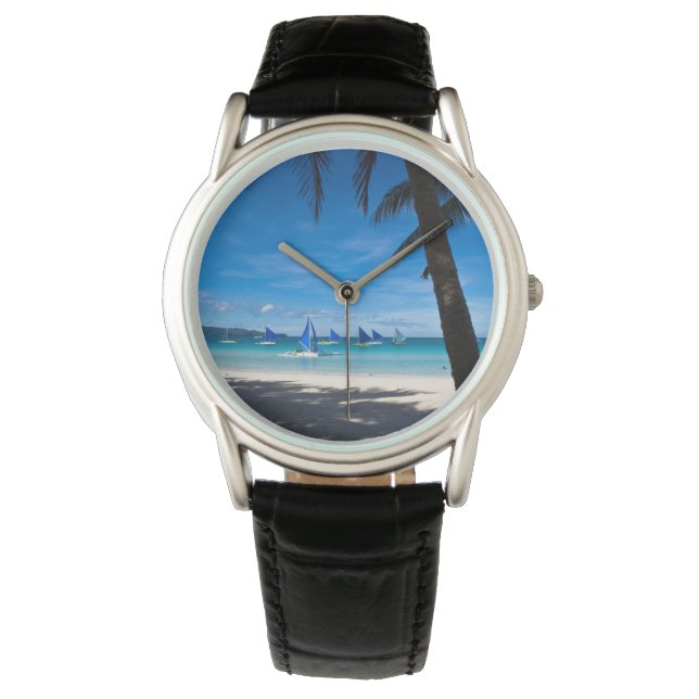Montre Plages tropicales | White Beach Boracay Philippine (devant)