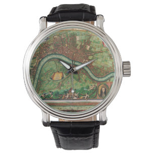 Montre Plan antique des rues de Londres par Johannes de R