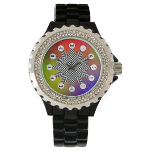 Montre Plasma moderne (visage maya) par Kenneth Yoncich