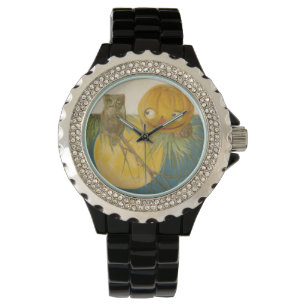 Montre Pleine lune Citrouille Owl Jack-o'-lantern