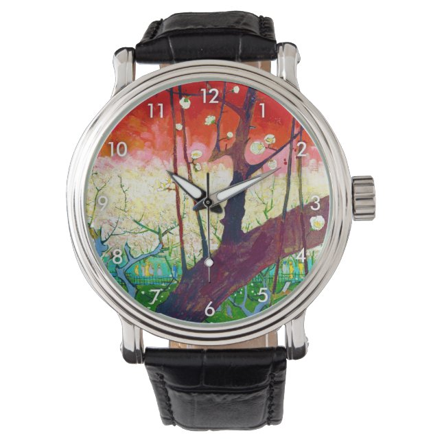 Montre Plum à fleurs (après Hiroshige), Van Gogh (devant)