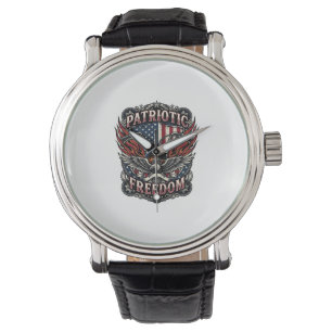Montre Poignées de liberté patriotique Vélo Route Liberté