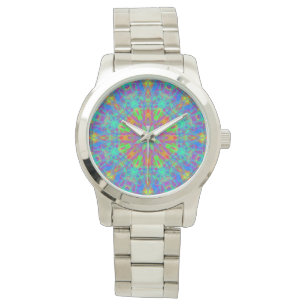 Montre poignet couleur kaléidoscope