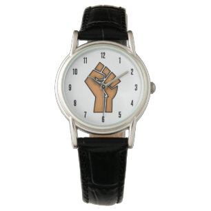 Montre poing de fierté noire unité histoire unité Africai