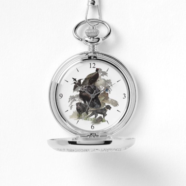 Montre Pointeur À poils durs allemand (Recto)