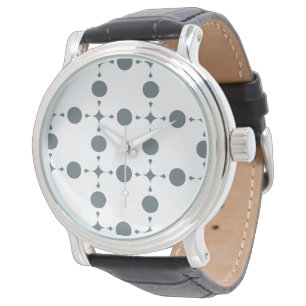 Montre Points gris clair, Motif à pois, Pois, Pointillé