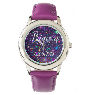 Montre Points multicolores