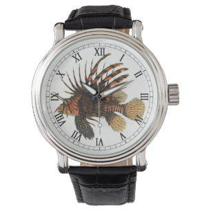 Montre Poisson vintage de Lion, Marine Océan Vie Animal