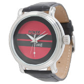 Montre Poker Time Rouge Noir (Incliné)