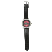 Montre Poker Time Rouge Noir (Plat)