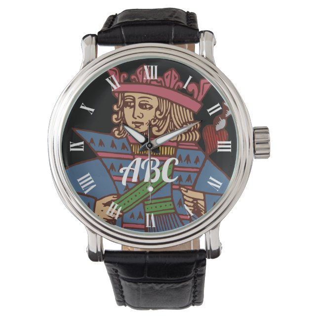 Montre Poker Watch - Personnalisable - King (devant)