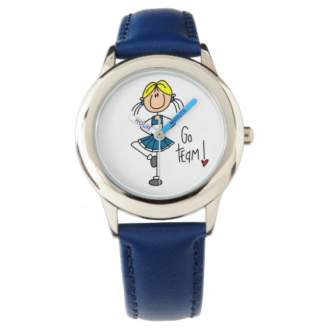 Montre Pom-pom girl de l'équipe Blue Go (devant)