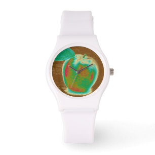 Montre Pomme bleue 2
