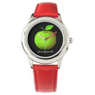 Montre Pomme verte simple