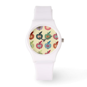 Montre Pommes mignonnes dans le rétro style
