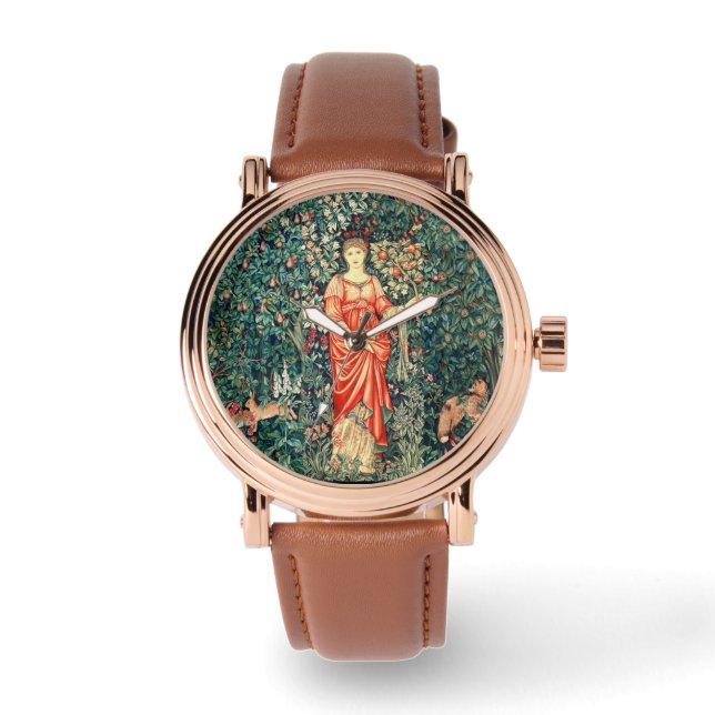 MONTRE POMONA TENANT DES FRUITS EN VERDURE, ANIMAUX FORES (Recto)