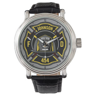 Montre Pompier AJOUTER LE NOM L'équipe de Secourt du serv