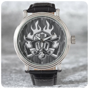 Montre Pompier Secouru sur mesure Station du service d'in