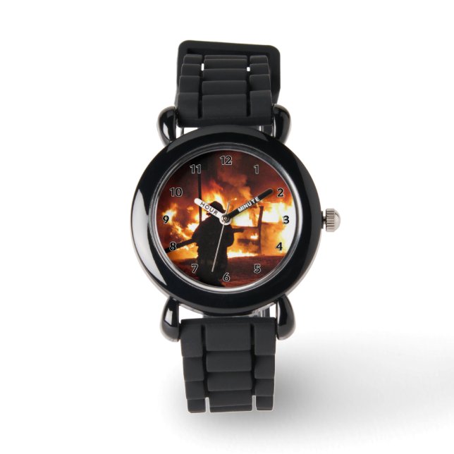 Montre Pompiers En Flammes (Recto)