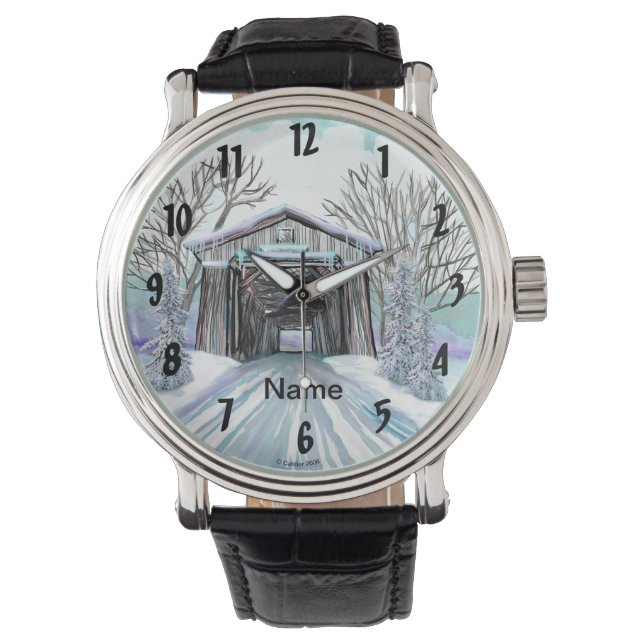 Montre Pont couvert d'hiver (devant)